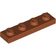 Plate 1 x 4 / Dark Orange