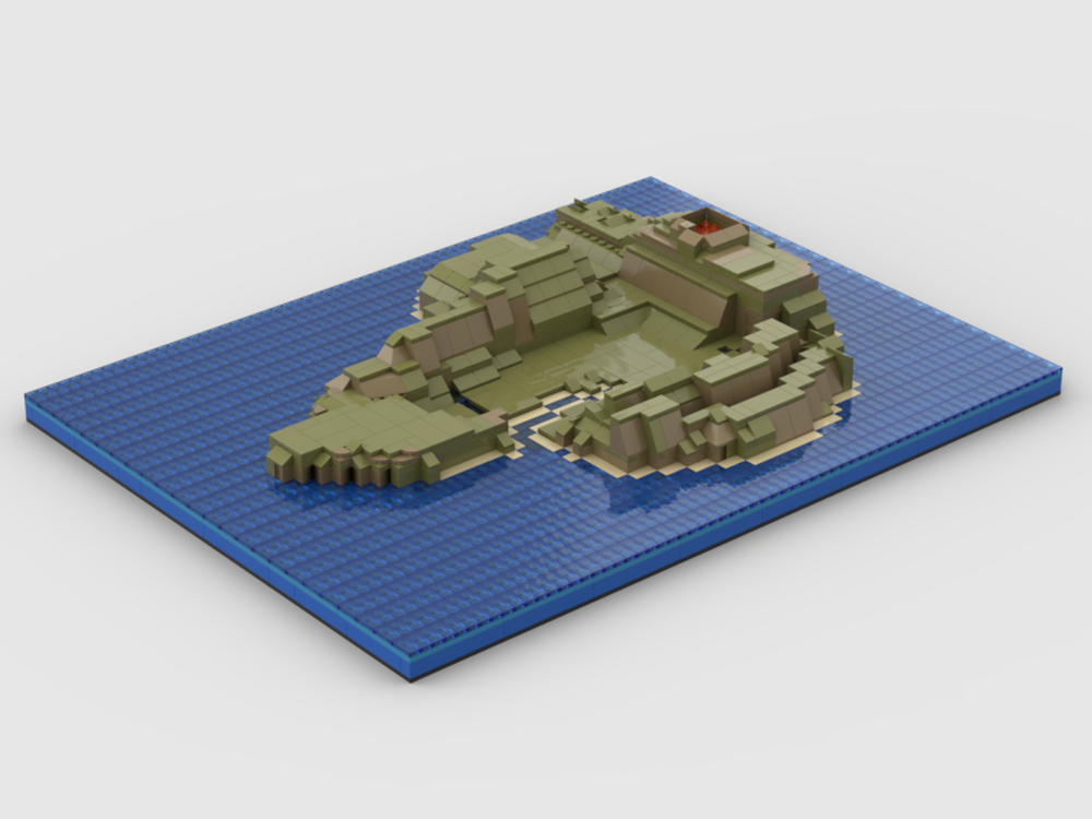 Lego Isla Nublar (Jurassic Park Island) Modular Build