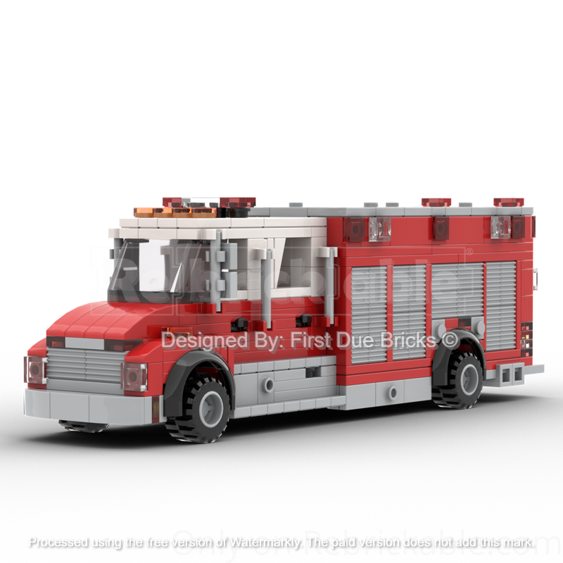 Lego American Commercial Cab Hazmat