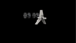 Micro size Imperial shuttle & T.I.E fighters