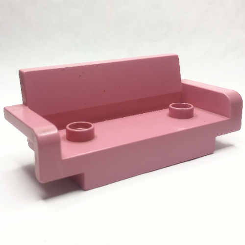 Lego Duplo Couch / Sofa 2 x 6, with Two Studs / Duplo Pink
