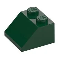 Brick Sloped 45° 2 x 2 / Dark Green