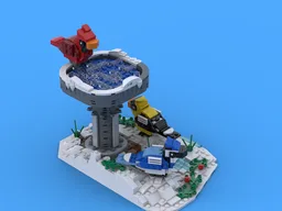 Winter Bird bath