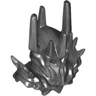 Lego Helmet Armor, Shoulder Cover, Spikes, Crown (Sauron) / Pearl Titanium