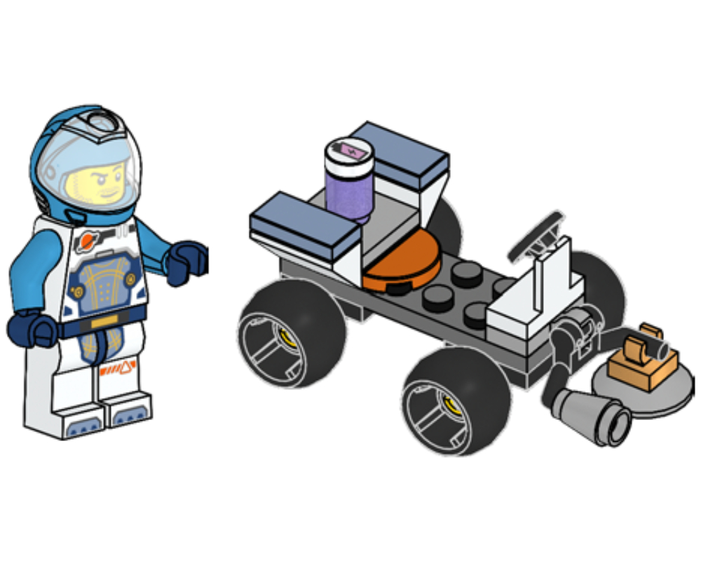 Lego Astronaut with Quad