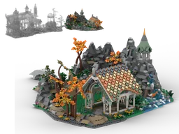 Rivendell Mountain pasture with stables