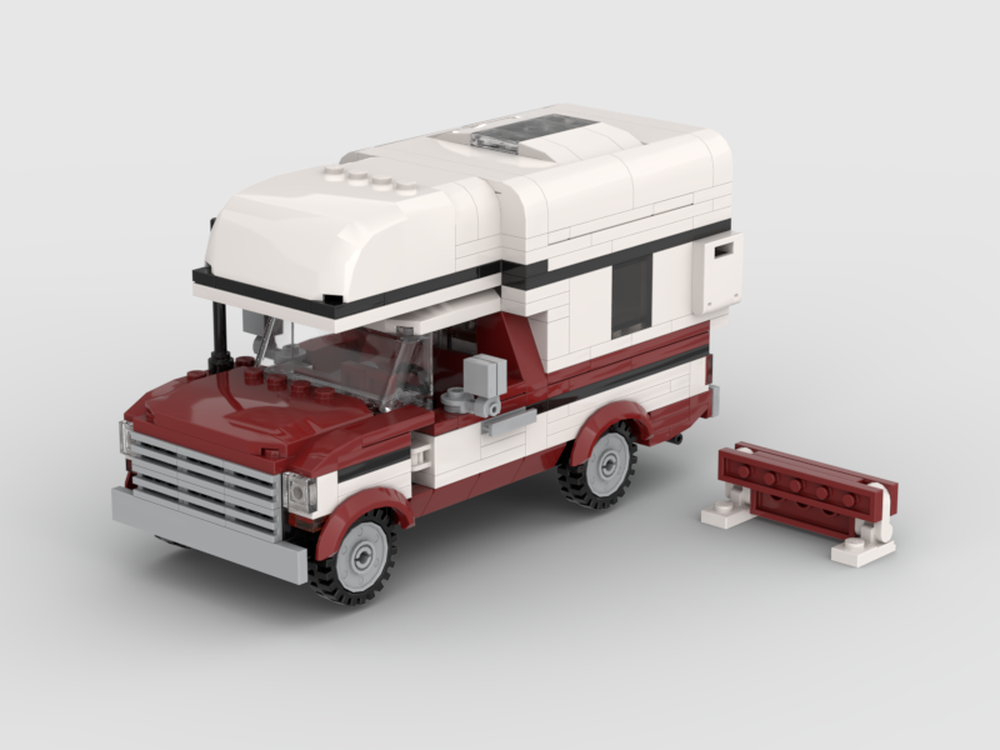 Lego 1979 Ford F150 and Camper - 8 Stud wide