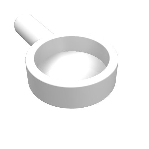 Lego Equipment Frying Pan / White