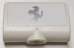 Technic, Panel Curved 2 x 3 x 1 with Ferrari Logo, Silver Horse Pattern (Sticker) - Set 42125