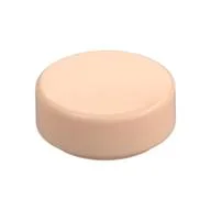 Tile Round 1 x 1 / Light Nougat