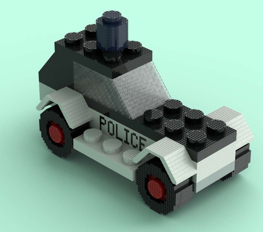 Lego Supersized Scale Classic Town Police Patrol Car (No.600)