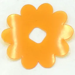 Clikits Icon Accent, Flower 4 1/8 x 4 1/8, 10 Petals / Trans-Orange