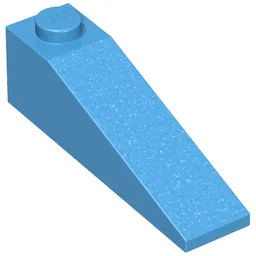 Brick Sloped 18° 4 x 1 / Dark Azure