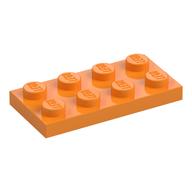 Lego Plate 2 x 4 / Medium Orange