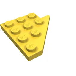 Wedge Plate 4 x 4 Wing Left / Yellow