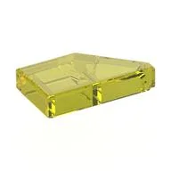 Tile 1 x 2 with Stud Notch Left / Trans-Yellow
