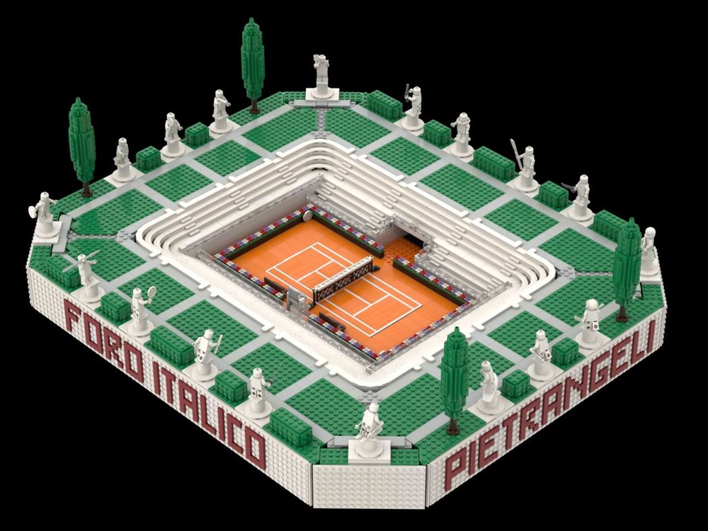 Lego Tennis stadium "Nicola Pietrangeli"