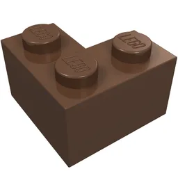 Brick 2 x 2 Corner / Brown
