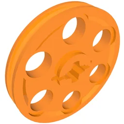 Technic Wedge Belt Wheel [aka Pulley] / Orange