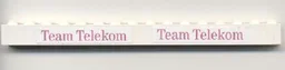 Brick 1 x 16 with 'Team Telekom' Pattern (Stickers) - Set 1198