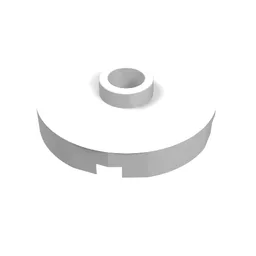 Plate Special Round 2 x 2 with Center Stud (Jumper Plate) / White