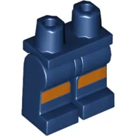 Hips and Dark Blue Legs with Dark Orange Stripes / Dark Blue