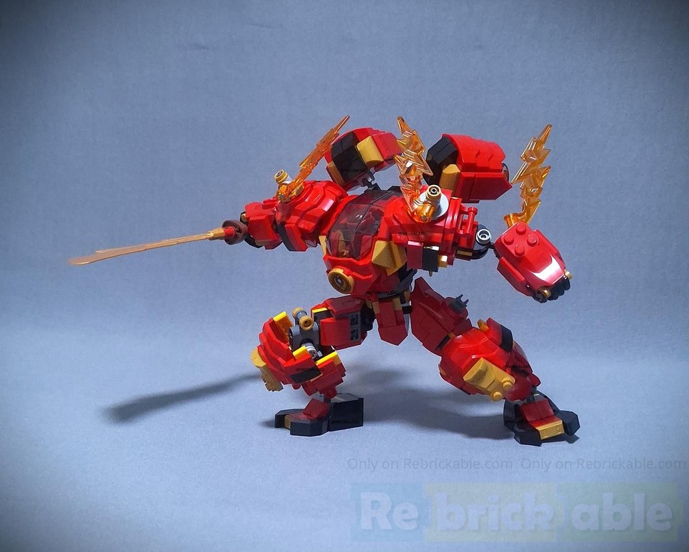 Lego Kai's Upgraded Elemental Fire Mech v1.5