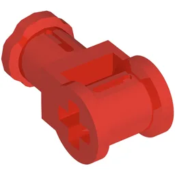 Technic Axle Connector with Axle Hole [Reinforced] / Red