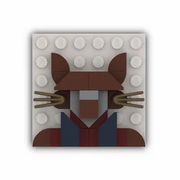 Rocket Raccoon Mini Mosaic (Designed for LEGO X Levi's)
