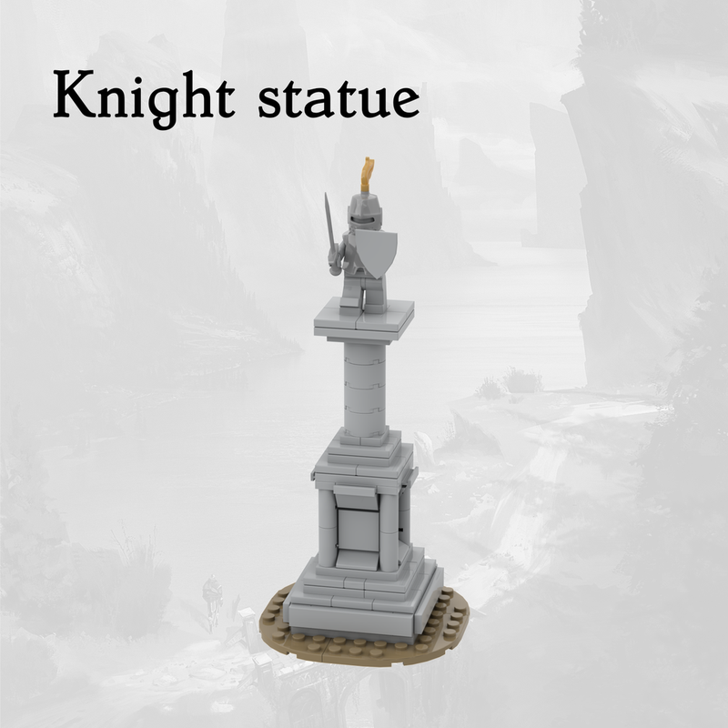 Lego Knight statue
