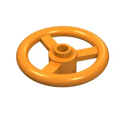 Technic Steering Wheel Small (3 Studs Diameter) / Orange