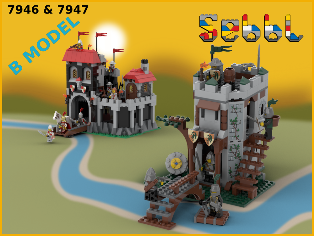 Lego 7946+7947: Black Castle and River Fortress