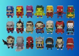 Classic Marvel Comics Brickheadz Bundle