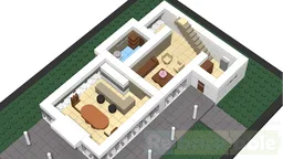 Microscale modern weekend home