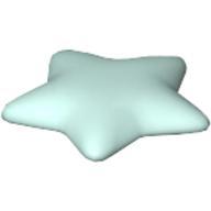 Lego Clikits Icon, Star 2 x 2 Large with Pin / Aqua