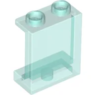 Panel 1 x 2 x 2 [Side Supports / Hollow Studs] / Trans-Light Blue