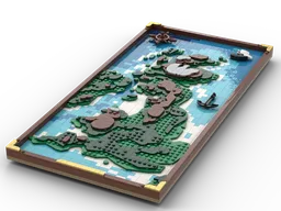 Topographic Map of the United Kingdom
