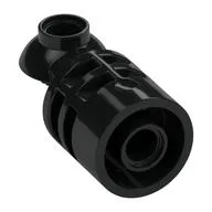 Brick Round 2 x 2 D. Tube with Rotation Joint Ball Half / Black