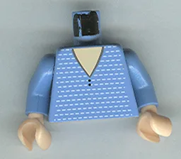 Torso Spider-Man V-Neck Sweater Pattern (Mary Jane 4) / Medium Blue Arms / Light Nougat Hands
