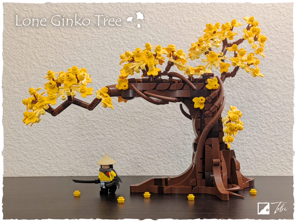 Lego Ghost of Yōtei |Onryō & Lone Ginko Tree ~ LEGO Love Birds set #21365 Modification