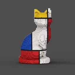 Mondrian cat