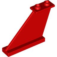 Lego Wing, Tail 4 x 1 x 3 / Red