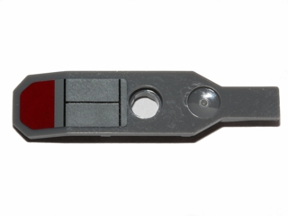 Lego Minifigure, Utensil Ski without Hinge with Black Lines and Dark Red Hexagonal Pattern (Sticker) - Set 75012