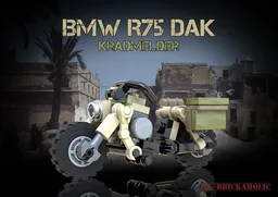 Motorcycle BMW R75 DAK Kradmelder e Sidecar