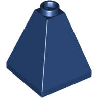 Lego Brick Sloped 75° 2 x 2 x 2 Quadruple Convex / Dark Blue