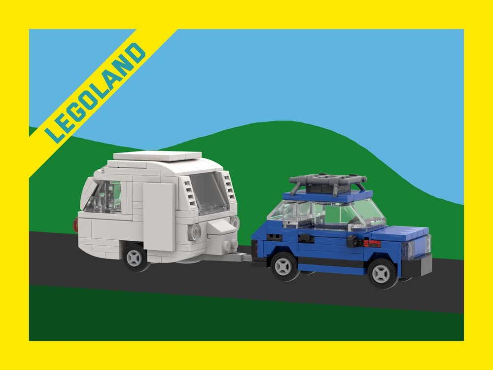 Lego Fiat 126P & Niewiadów 126 caravan