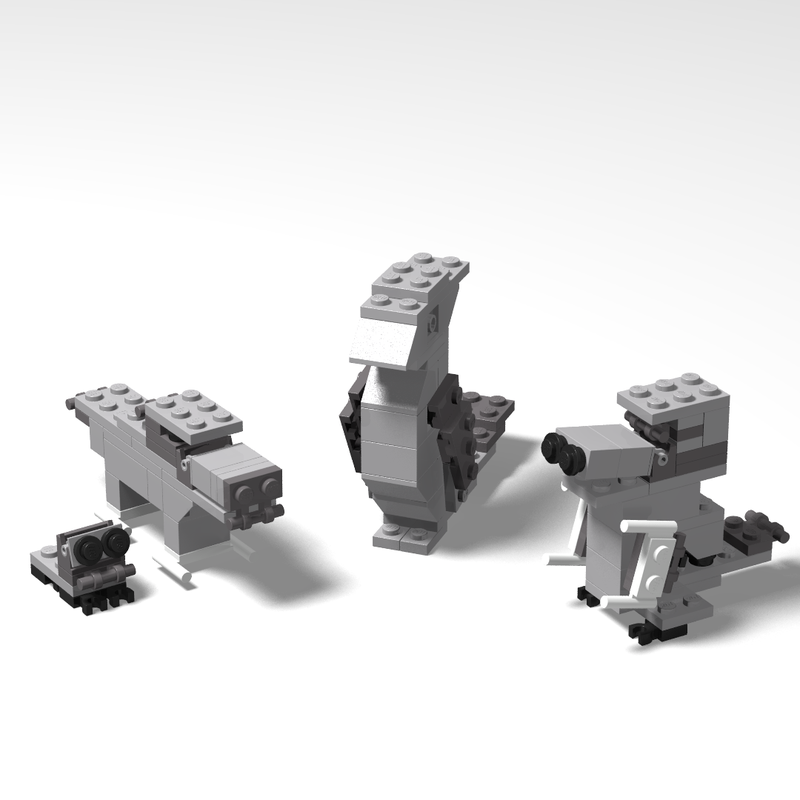 Lego Bird and Dog