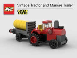 Vintage Tractor and Manure Trailer