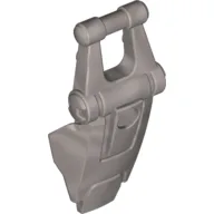 Large Figure Shield, with Handle for Clip / Flat Silver