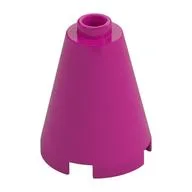 Cone 2 x 2 x 2, Open Stud / Magenta